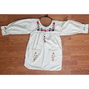 Mexican Floral Embroided Blouse